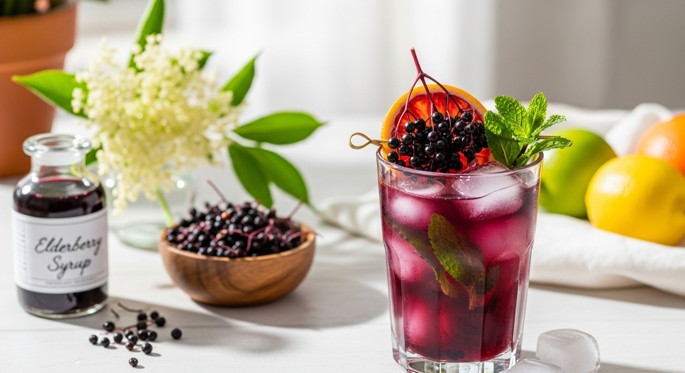 Elderberry Syrup & Mocktail Magic: Your Guide to Natural Immunity & Delicious Sips